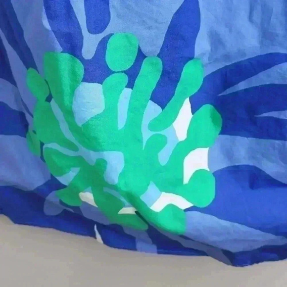 Lily Pulitzer Girls Strapless Dress Blue Green Pattern Size XS - Picture 3 of 7